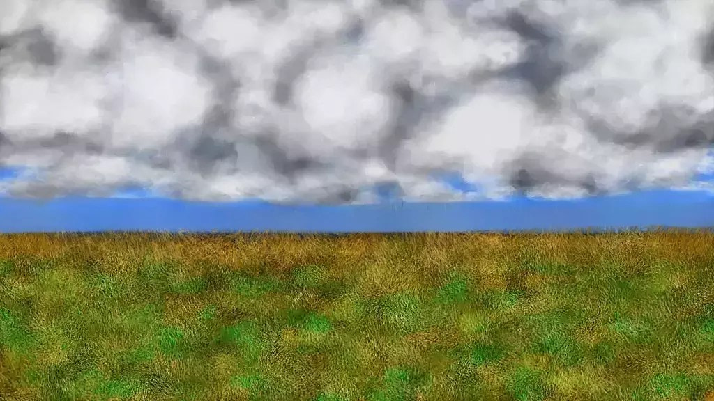 Haunted Hills, by Douglas Pinson. Digital painting, 2021.